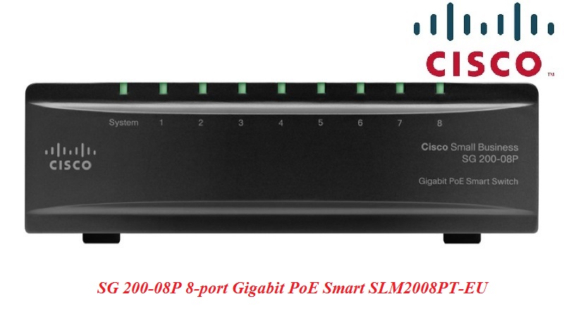 SWITCH CISCO chính hãng SF200-48P 48-Port 10/100 PoE Smart Switch SLM2008P | Cisco